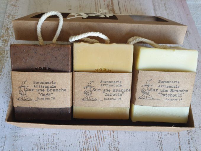 Coffret trio 170g (savons corde)