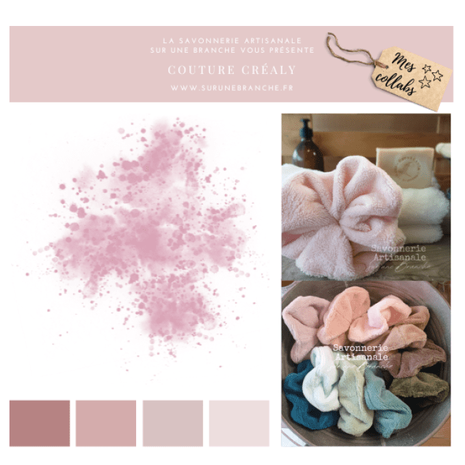 Fleur de douche en coton de bambou bio