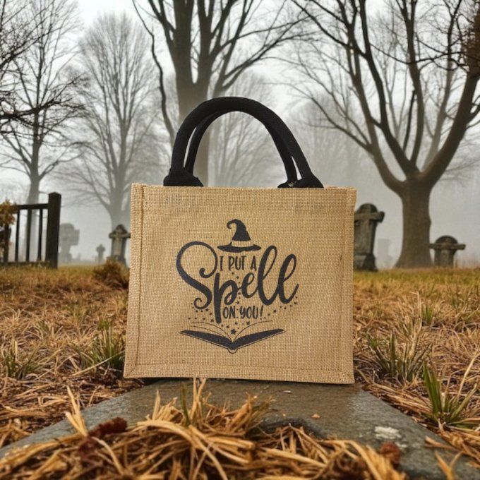 Sac en toile de jute – petit modèle personnalisable