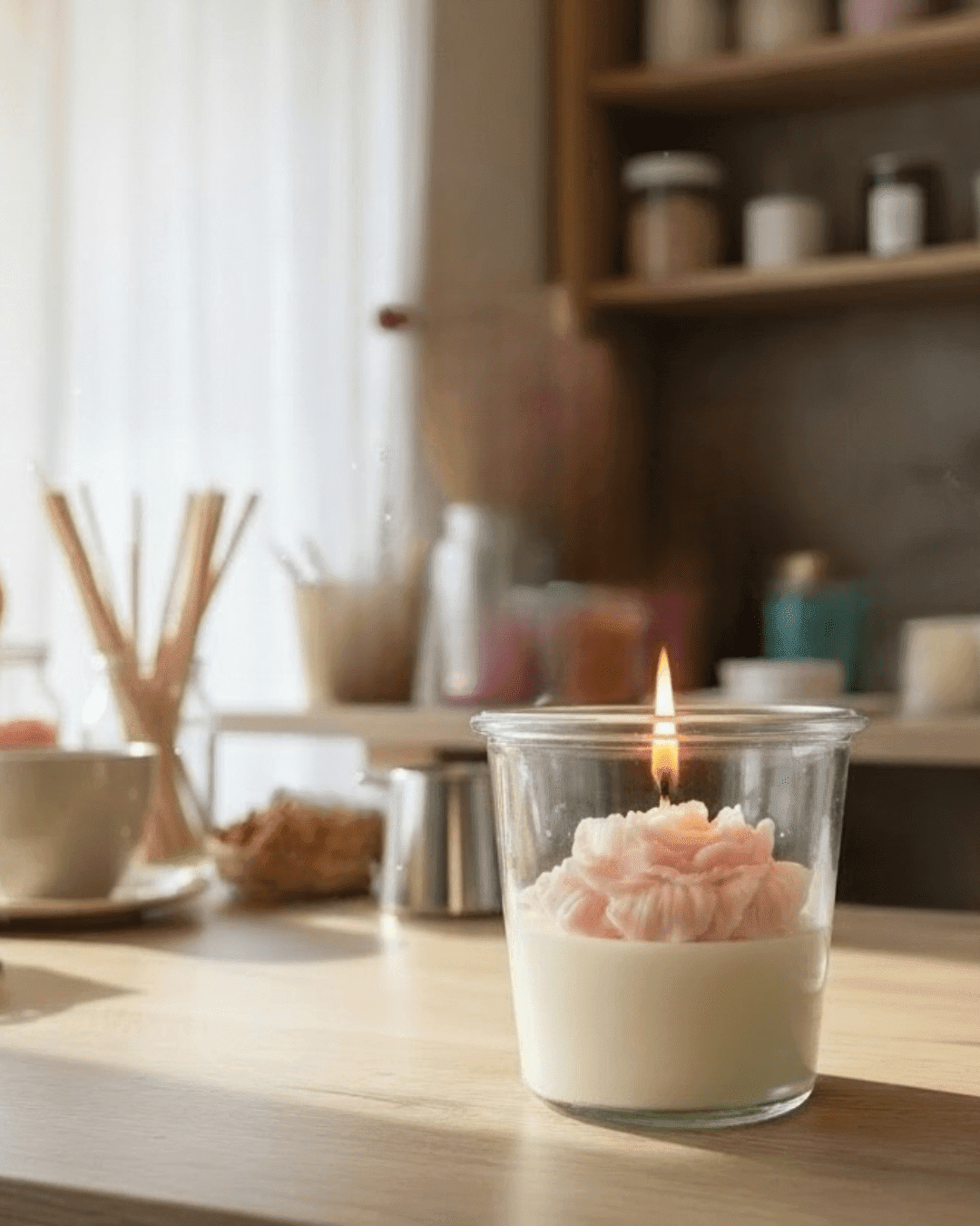 Bougie crée lors d'un atelier bougie